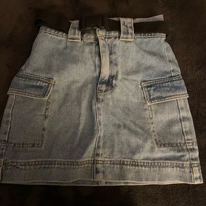 cargo mini skirt